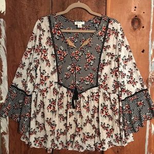 Light Weight Adorable Frilly Blouse